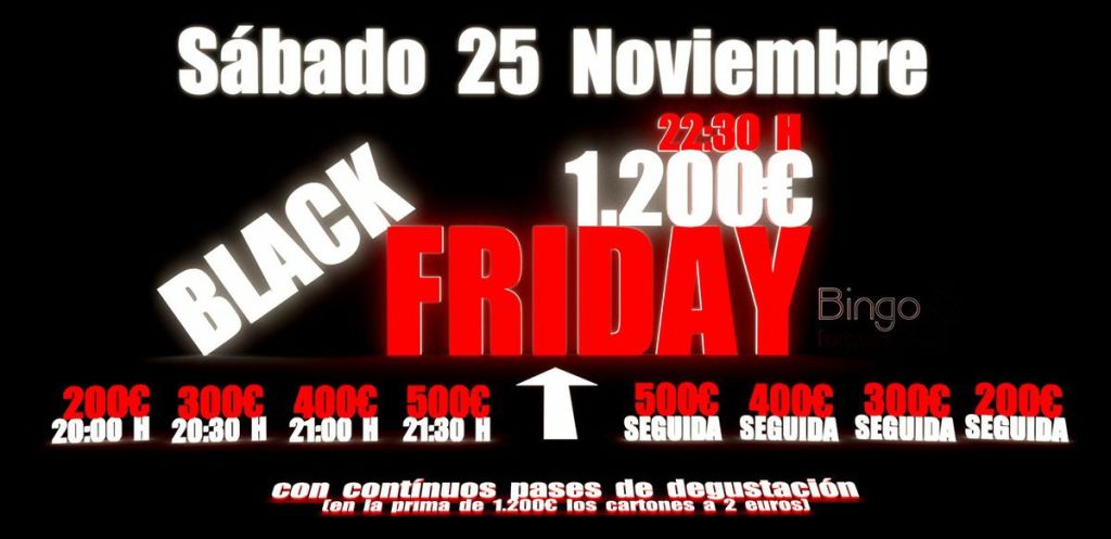 Black Friday Bingo Tres Forques Valencia